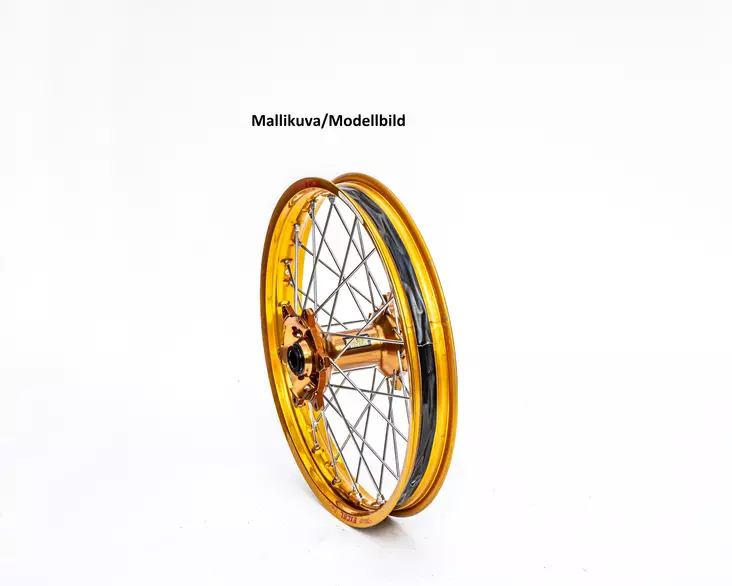 Haan wheel RMZ 450 05-16 19-2,15 MAGNESIUM HUB/GOLD RIM - Moottoripyörän täydelliset vanteet - D189308 - 1