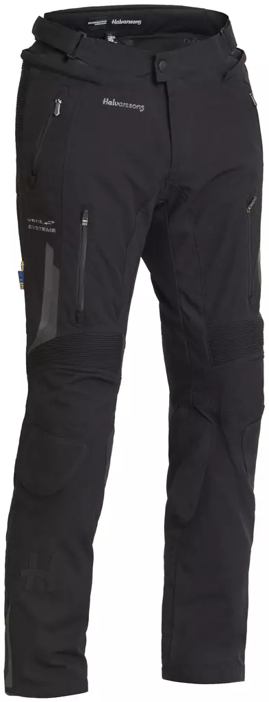 Halvarssons Tekstiilihousut Malung Pants Musta - Kalvolliset moottoripyörähousut - D370608 - 1