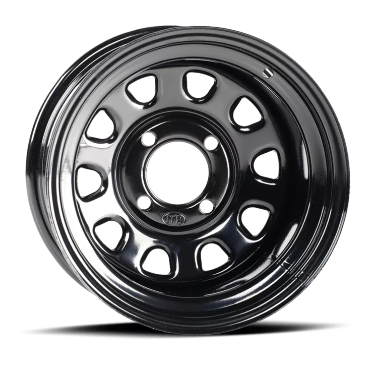 ITP DELTA, black 14x7 4/156 12mm 4+3 - Mönkijän vanteet, teräs - D323128 - 1