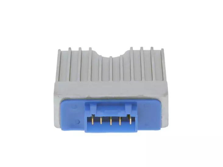 Jännitteensäädin 1-riv. 5-liit. Aprilia SX 18- Derbi Senda 18- Piaggio 4-T - Mopon Jännitteensäätimet - D438468 - 1