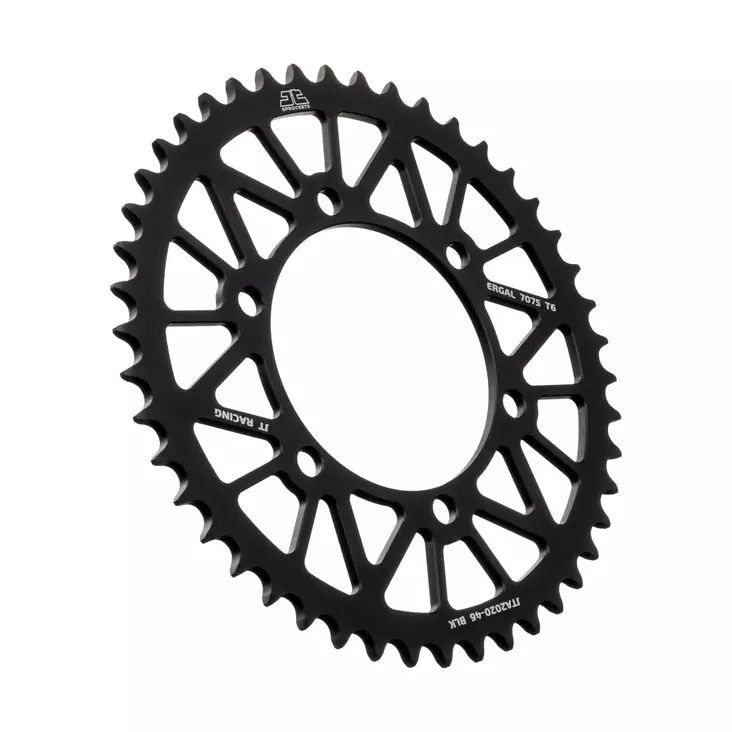 JT Takaratas Alumiini 7075 T6 JTA2020.48BLK Musta - Moottoripyörän eturattaat - D499688 - 1