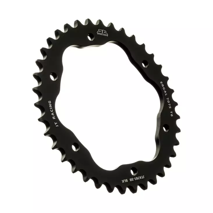 JT Takaratas Alumiini 7075 T6 JTA761.38BLK Musta - Moottoripyörän eturattaat - D499718 - 1