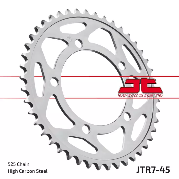 JT Takaratas JTR7.45 - Moottoripyörän ketjut ja rattaat - D433168 - 1