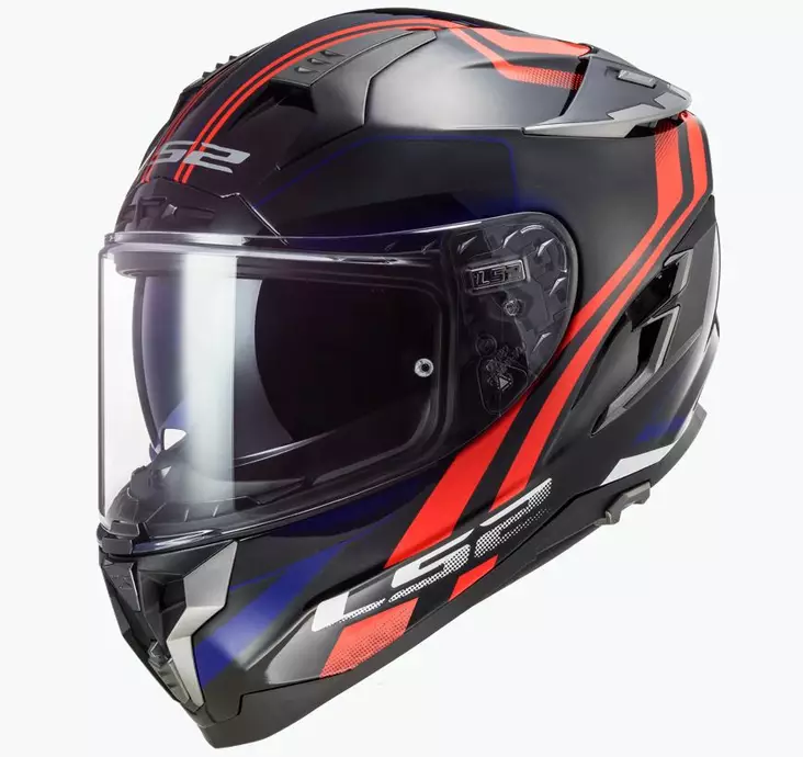 LS2 Kypärä FF327 Challenger Propeller Puna/Sininen - Umpikypärät - D380948 - 1