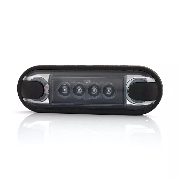 Monsterlux Horus Black Optic Punainen Led-Äärivalo Ovaali Taso- Ja Putkipintaan - Mönkijän valot - D550078 - 1