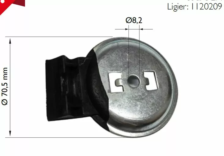 Moottorin kumityyny, Ylempi, Ligier-Microcar, Lombardini LDW502, Focs, Progress - Mopoauton Moottorin osat - D484628 - 1