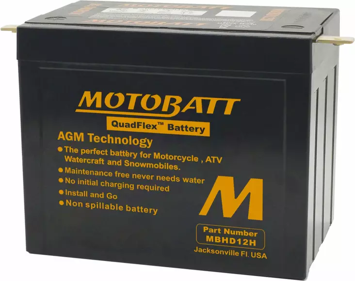 Motobatt MBHD12H akku - Akut - D156178 - 1