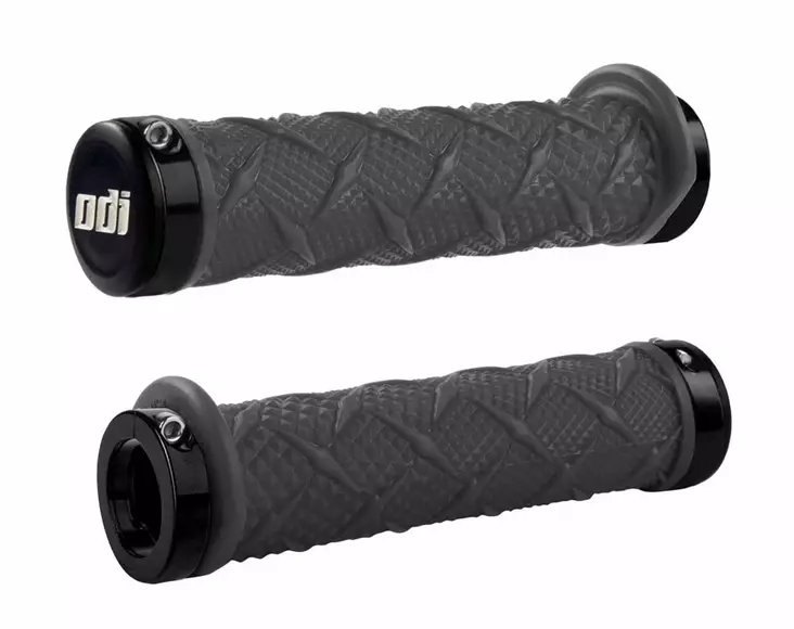 ODI ATV DUAL LOCK-ON GRIPS X-Treme Grip Graphite w/Black Clamps - Moottoripyörän kahvakumit - D510118 - 1