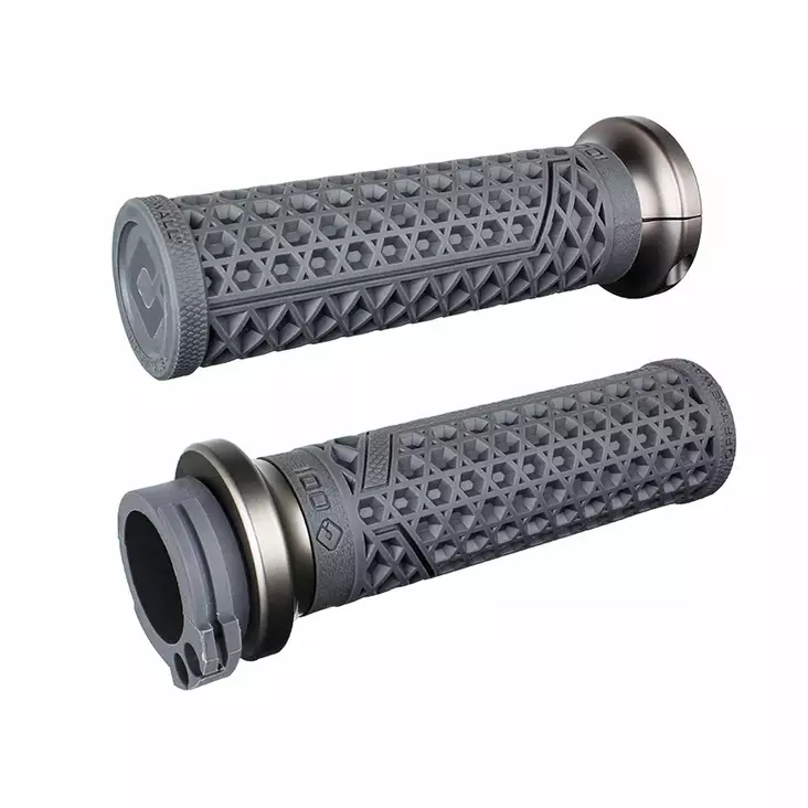 ODI Street Grips V-TWIN Lock-On VANS Signature-HD Cable Graphite/Gun Metal - Moottoripyörän kahvakumit - D510208 - 1