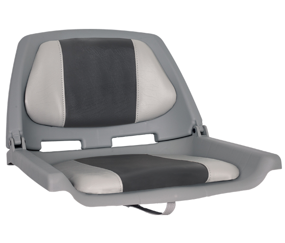 OS FISHERMANS SEAT FOLDING PADDED GREY/CHARCOAL - Veneen Istuimet & tuolit - D241098 - 1