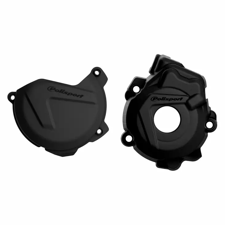Polisport Kit Clutch+Igni. prot. KTM SXF/XCF HUSQ FC 250/350 (13-15) Black (24) - Moottoripyörän moottorin suojakopat - D400588 - 1