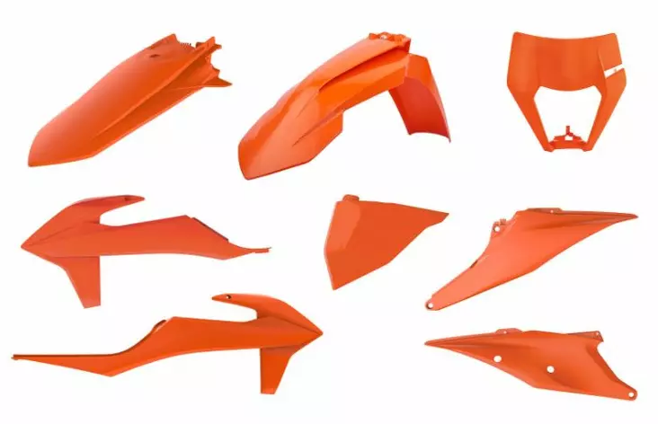 Polisport kit enduro standard KTM EXC/EXC-F (20-23) Orange EB (1) - Moottoripyörän muovisarjat - D343618 - 1
