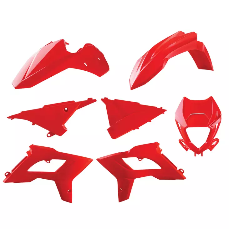 Polisport Plastic Kit Restyling BETA RR 2T/4T (13-17) RED (1) - Moottoripyörän muovisarjat - D417298 - 1