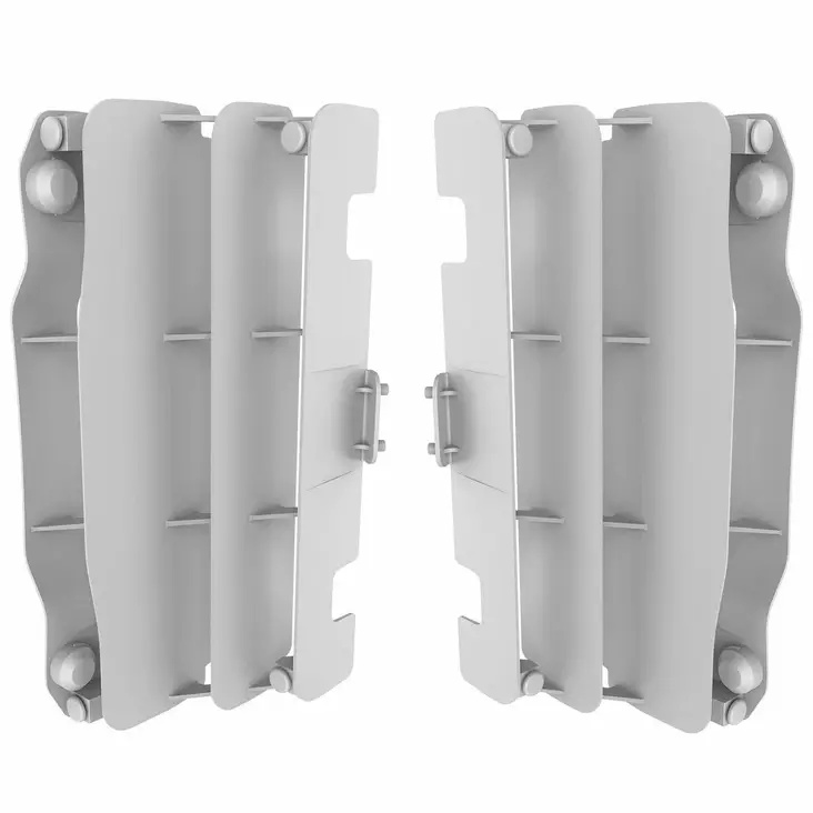 Polisport Radiator louvers YZ250 / 450 2006 White (25) - Moottoripyörän jäähdyttimen suojat - D344418 - 1