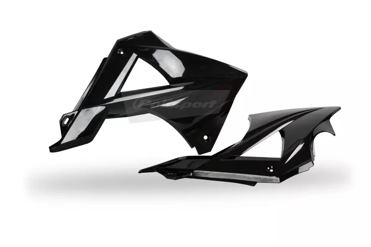Polisport Radiator Scoops GasGas EC/EC-E125/200/250/300/450FSE(10-11) black (6) - Moottoripyörän jäähdyttimen suojat - D345768 - 1