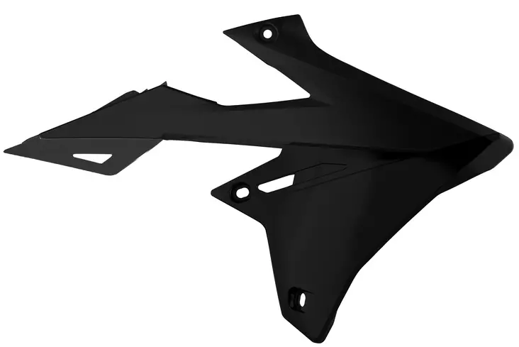 Polisport radiator scoops RMZ450 18-..RMZ250 19-.. Black - Moottoripyörän jäähdyttimen suojat - D345688 - 1