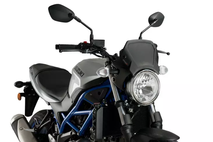 Puig Aluminium Front Plate Universal Fork /Black - Moottoripyörän katteet & tuulenohjaimet - D336918 - 1