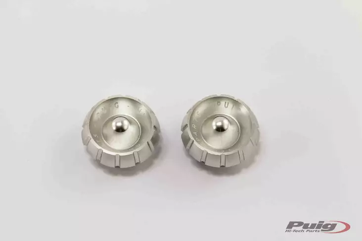 Puig Can End Bar Mod. Thruster Universal C/Silver - Moottoripyörän ohjaustangot päät - D302518 - 1