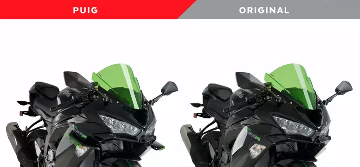 Puig Conjunto De Alerones Para Kawasaki Zx-6R 18' C/Roj - Moottoripyörän katteet & tuulenohjaimet - D337008 - 1