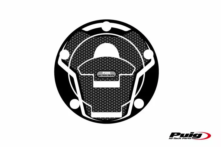 Puig Fuel Cap Cover Naked Ducati C/Gray - Moottoripyörän tarrasarjat - D299478 - 1