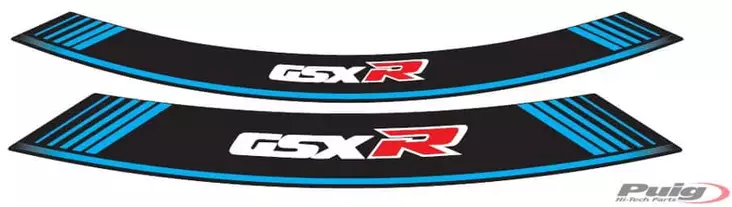 Puig Kit 8 Rim Strips Gsxr C/Blue - Moottoripyörän vanneteipit - D298668 - 1