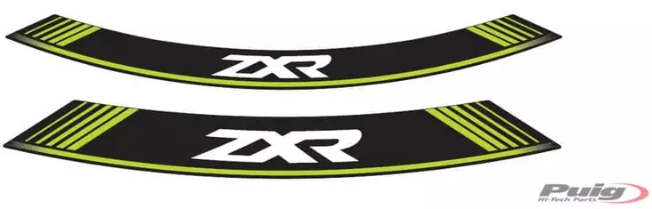 Puig Kit 8 Rim Strips Zxr C/Green - Moottoripyörän vanneteipit - D302328 - 1