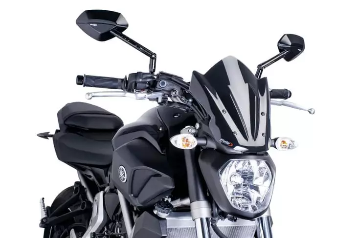 Puig New Gen Sport Screen Yamaha Mt07 14'-17' C/Black - Moottoripyörän tuulisuojat - D300498 - 1