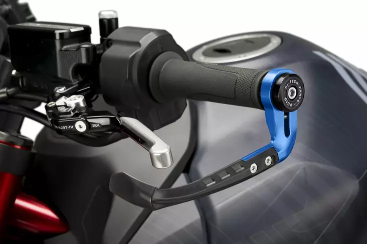 Puig Protector Clutch Lever Raw C/Blue - Moottoripyörän käsisuojat - D510928 - 1