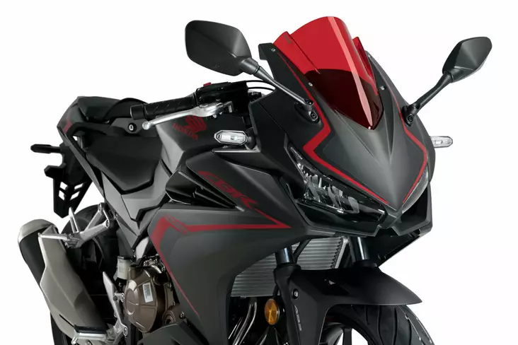 Puig Racing Screen Honda Cbr500R 19'- C/Red - Moottoripyörän tuulisuojat - D337668 - 1