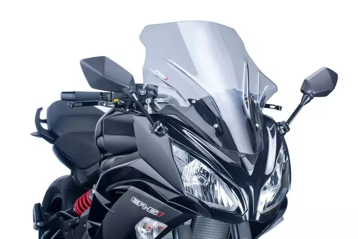 Puig Racing Screen Kawasaki Er6F 12-17 C/Smoke - Moottoripyörän tuulisuojat - D299168 - 1