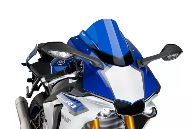 Puig Racing Screen Yamaha Yzf-R1 15'-19' C/Blue - Moottoripyörän tuulisuojat - D301058 - 1