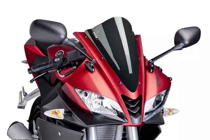 Puig Racing Screen Yamaha Yzf-R125 08-18' C/Carbon Look - Moottoripyörän tuulisuojat - D298168 - 1