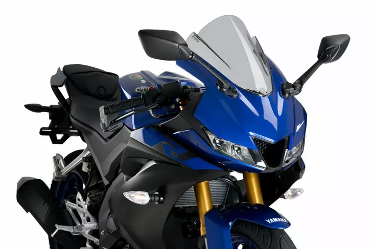 Puig Racing Screen Yamaha Yzf-R125 19'- C/Smoke - Moottoripyörän tuulisuojat - D337728 - 1