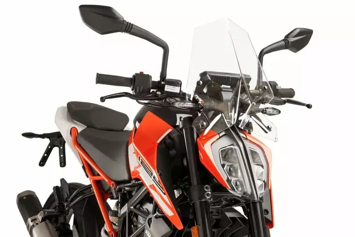 Puig Winds. New Generation Ktm 125/390 Duke 17-23' C/Clear - Moottoripyörän tuulisuojat - D302668 - 1