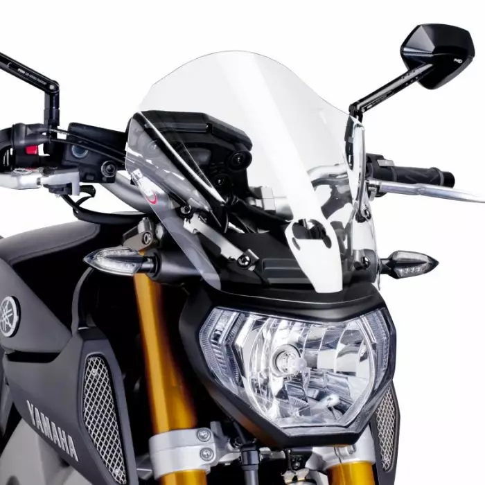 Puig Windshield New Gener. Yamaha Mt09 13'-16' C/Clear - Moottoripyörän tuulisuojat - D300078 - 1