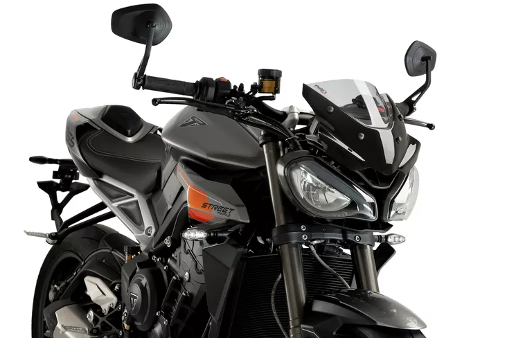 Puig Windshield New Generation Sport Triumph Street Triple - Dark Smoke - Moottoripyörän tuulisuojat - D528788 - 1