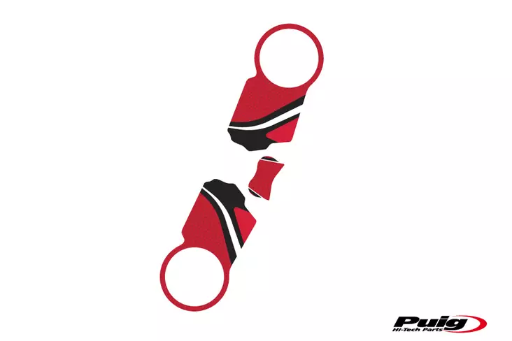 Puig Yoke Protector Honda Cbr1000Rr 04-07 C/Red - Moottoripyörän kaatumatapit - D300348 - 1