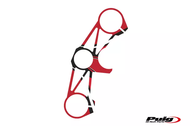 Puig Yoke Protector Kawasaki Zx-6R 636 19' C/Red - Moottoripyörän kaatumatapit - D338308 - 1