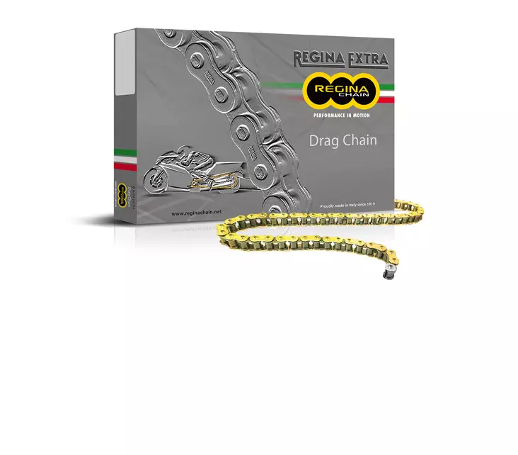 Regina 530 DR (DragRace) ketju + niittilukko - Ketjut 530 - D114138 - 1