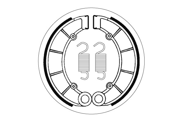 Sbs Jarrukengät - Moottoripyörän jarrukengät - D2388 - 1
