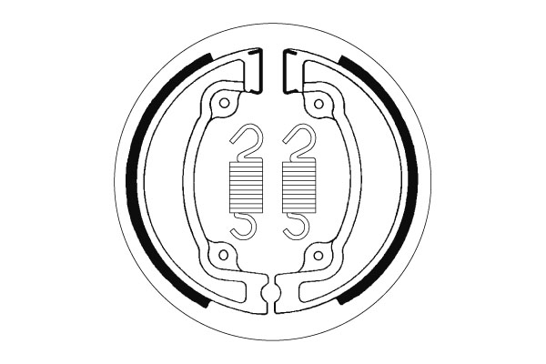 Sbs Jarrukengät - Moottoripyörän jarrukengät - D2398 - 1