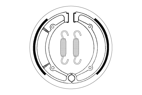 Sbs Jarrukengät - Moottoripyörän jarrukengät - D2418 - 1