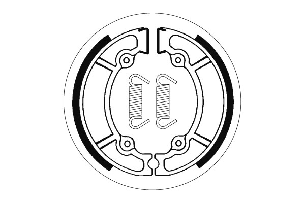 Sbs Jarrukengät - Moottoripyörän jarrukengät - D2428 - 1