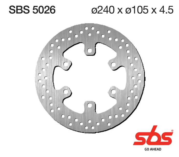 Sbs Jarrulevy Standard - Moottoripyörän jarrulevyt - D241658 - 1