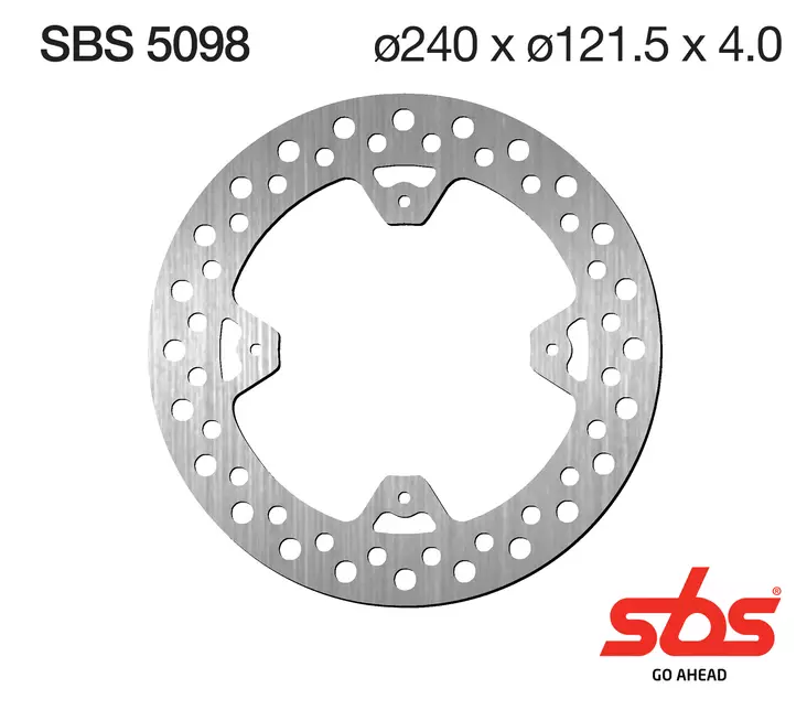 Sbs Jarrulevy Standard - Moottoripyörän jarrulevyt - D241728 - 1