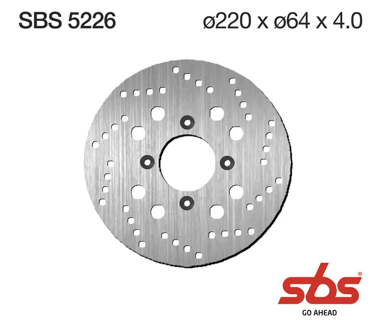 Sbs Jarrulevy Standard - Moottoripyörän jarrulevyt - D241828 - 1