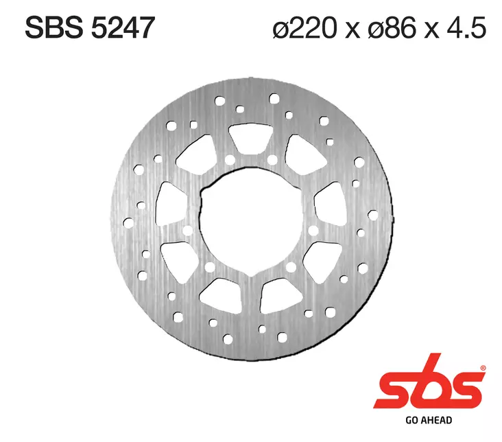 Sbs Jarrulevy Standard - Moottoripyörän jarrulevyt - D241848 - 1