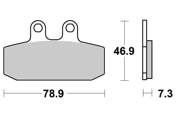 Sbs Jarrupalat Carbon Tech - Moottoripyörän jarrupalat - D220498 - 1