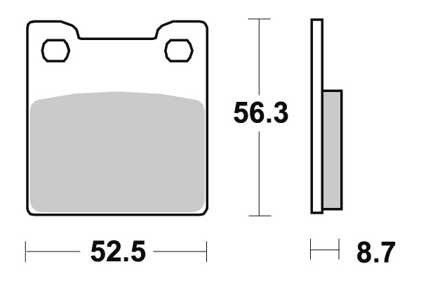 Sbs Jarrupalat Ceramic - Moottoripyörän jarrupalat - D220868 - 1