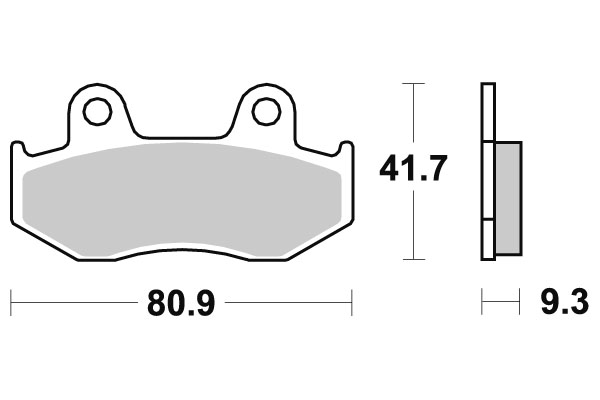 Sbs Jarrupalat Ceramic - Moottoripyörän jarrupalat - D220878 - 1